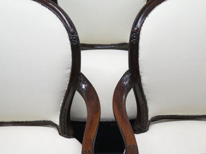 Set of Eight (8) George III Mahogany Dining Chairs