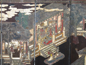 Chinese Coromandel 8 Panel Screen