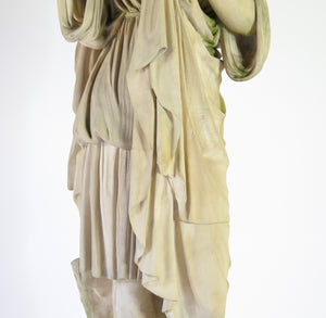 Diana de Gabies Terracotta Statue by Brault and Gilardoni, France