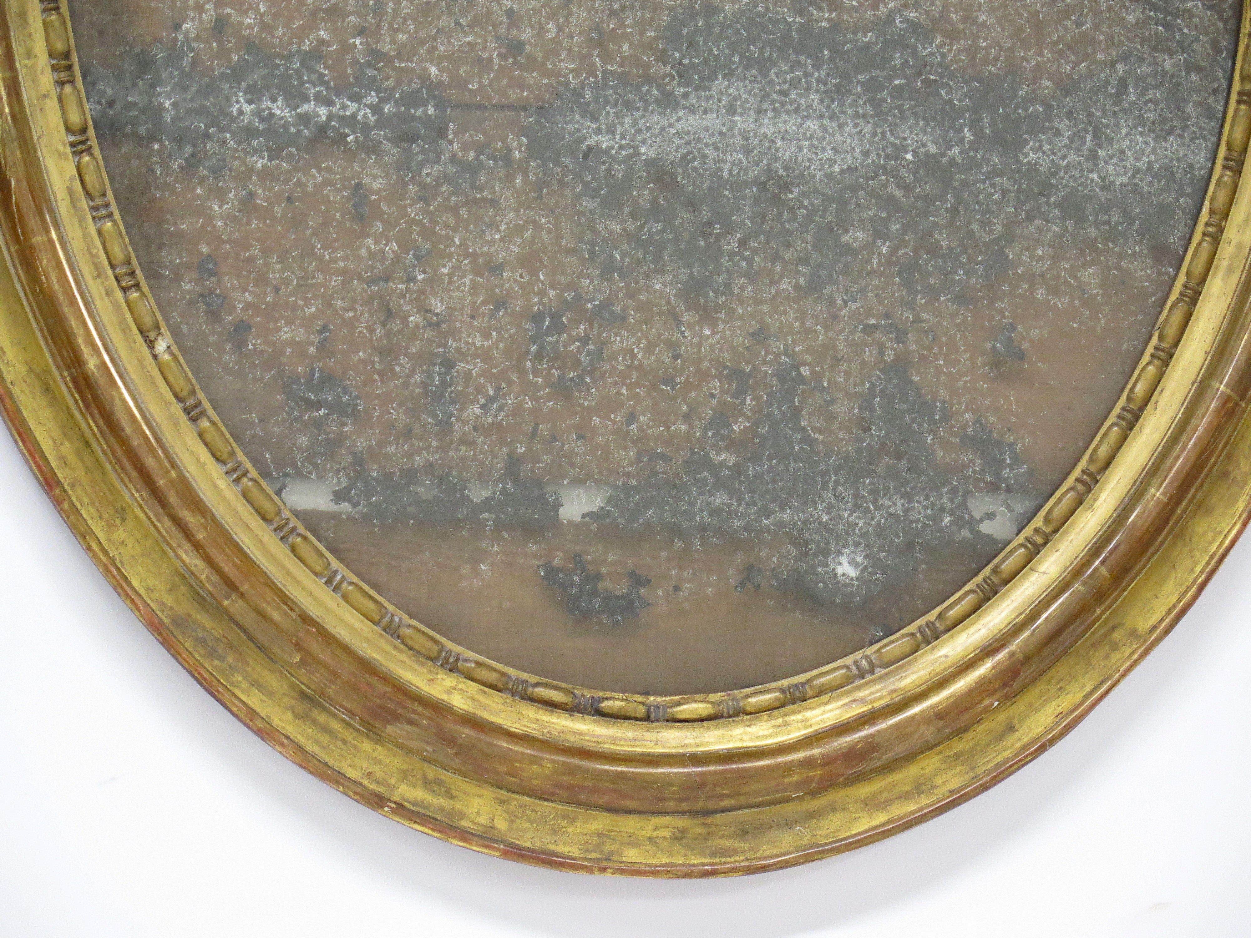 George III Oval Giltwood Mirror