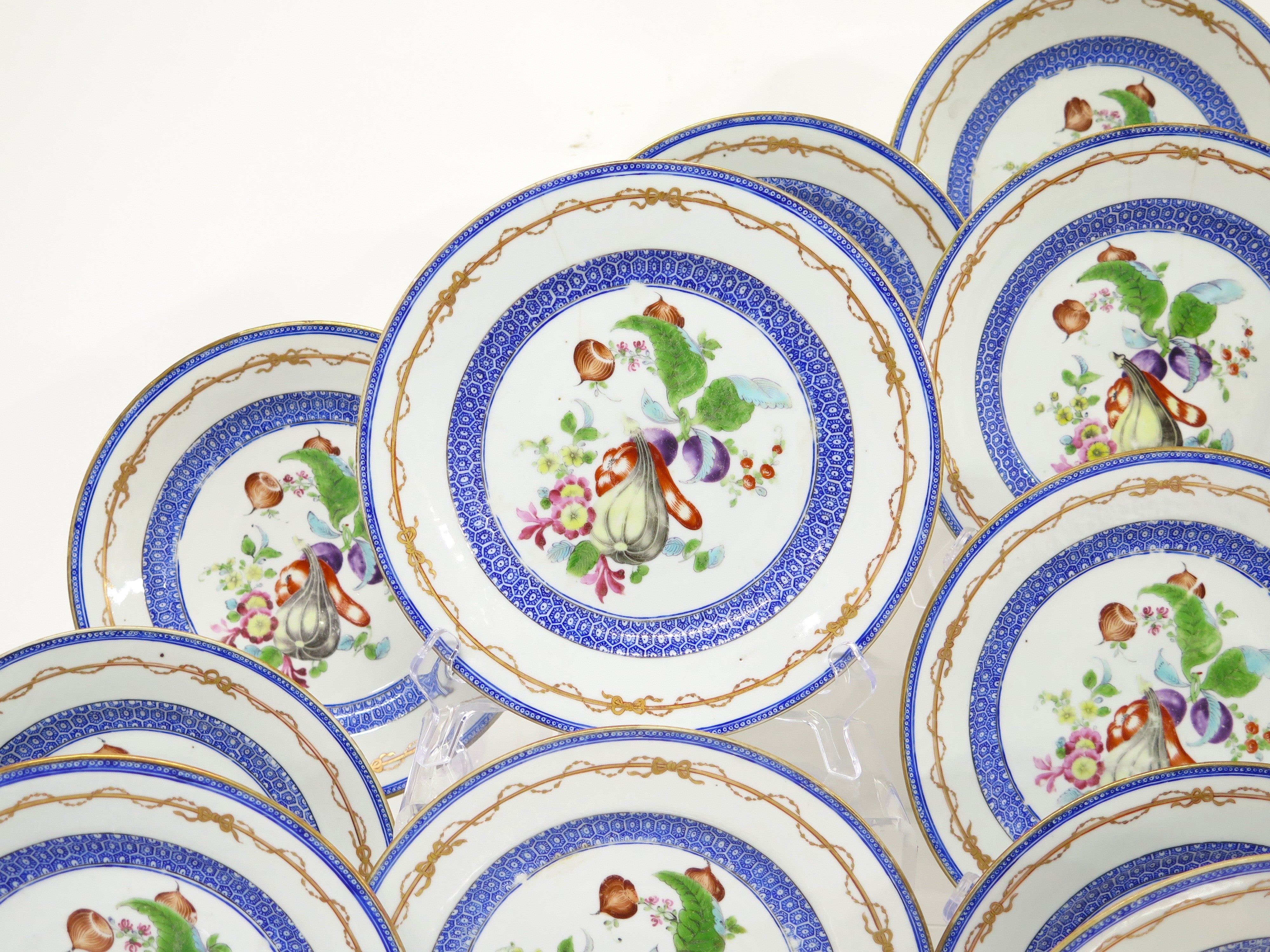 A Set of 24 Rare 18th Century Chinese Plates