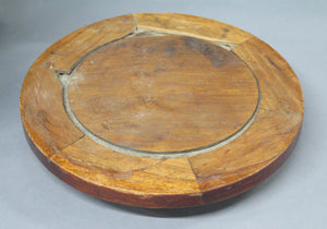 Chinese Hardwood Stool / Low Occasional Table of Barrel Form