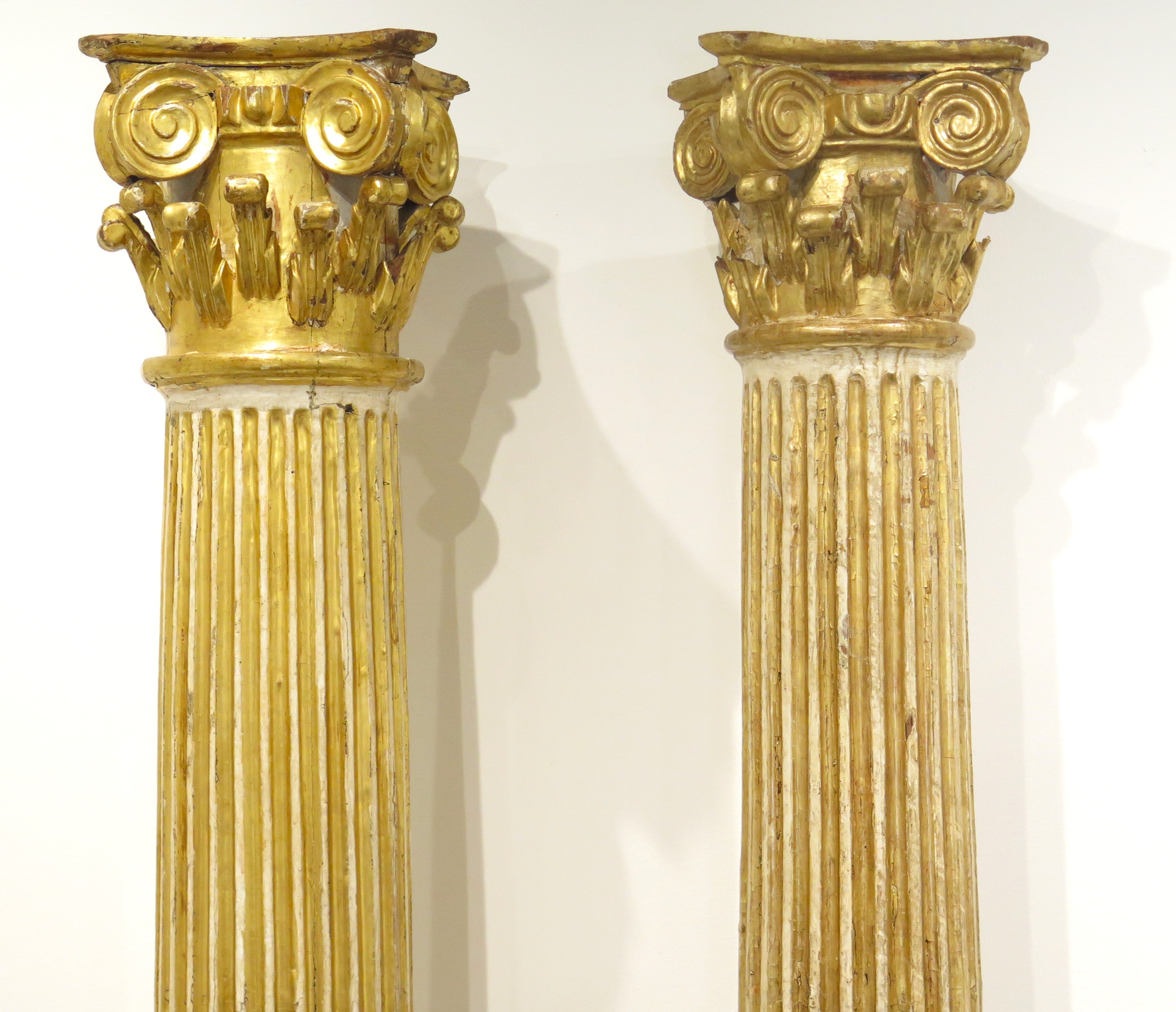 Carved and Gilded Corinthian Columns