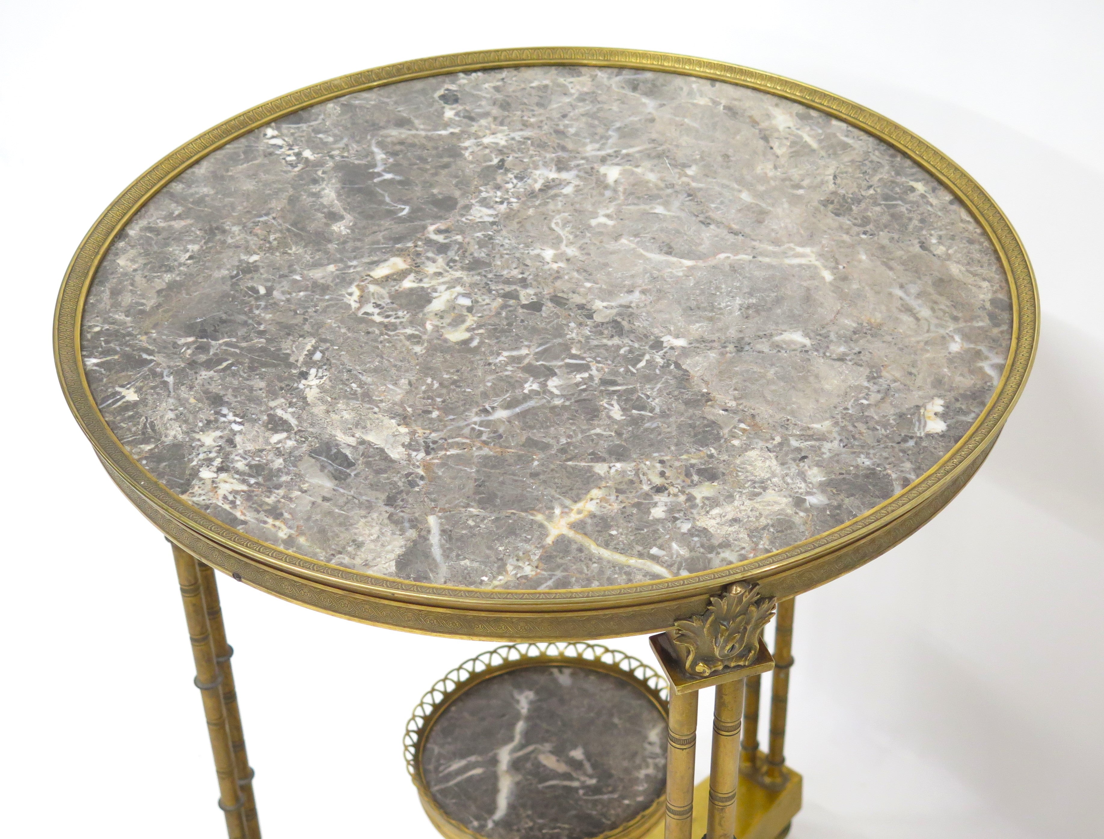 A Louis XVI Style Gilt Bronze Gueridon