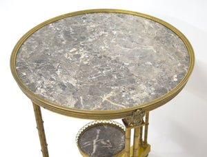 A Louis XVI Style Gilt Bronze Gueridon