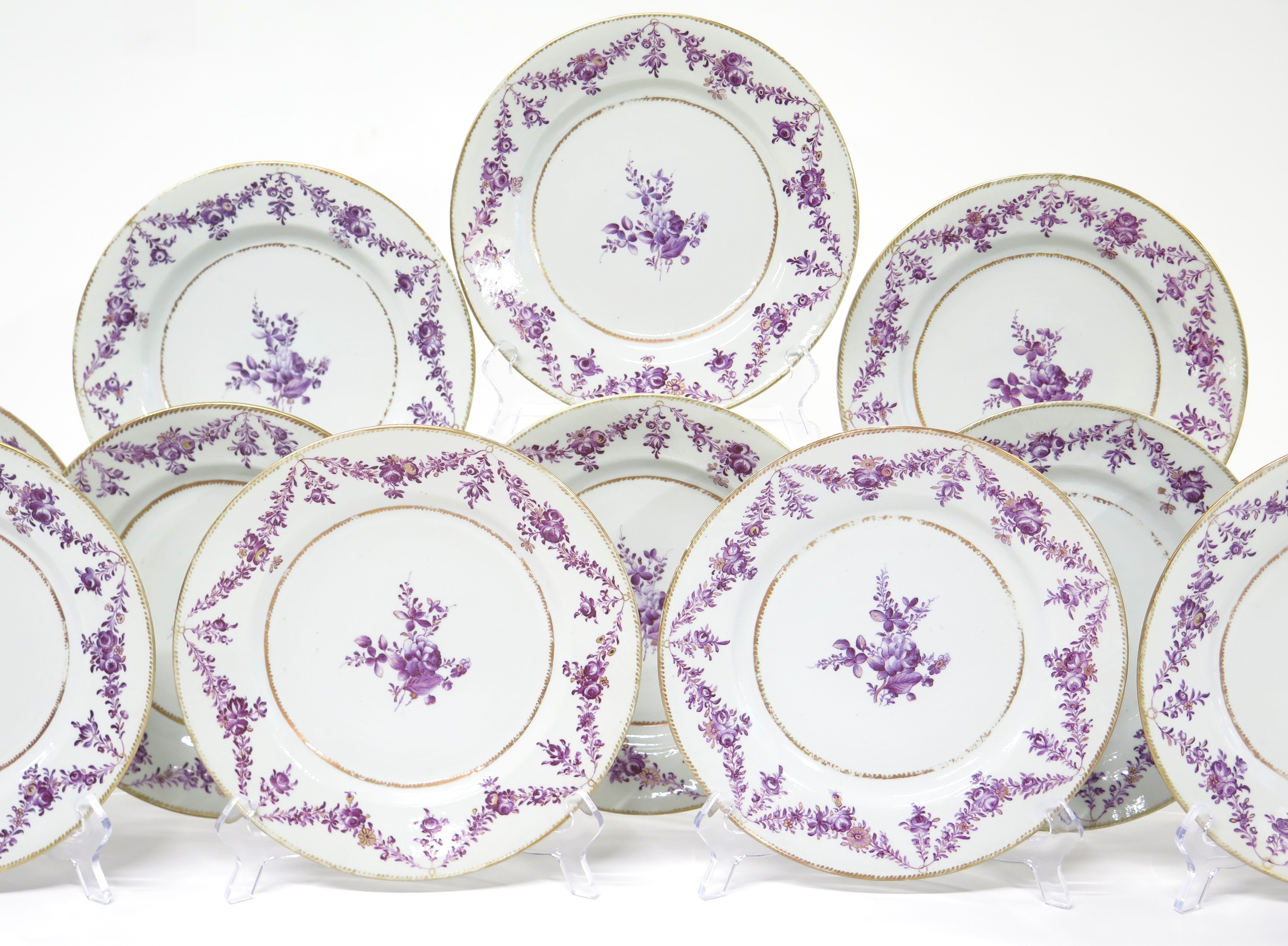 Set of (12) 18th Century Chinese Export Plates