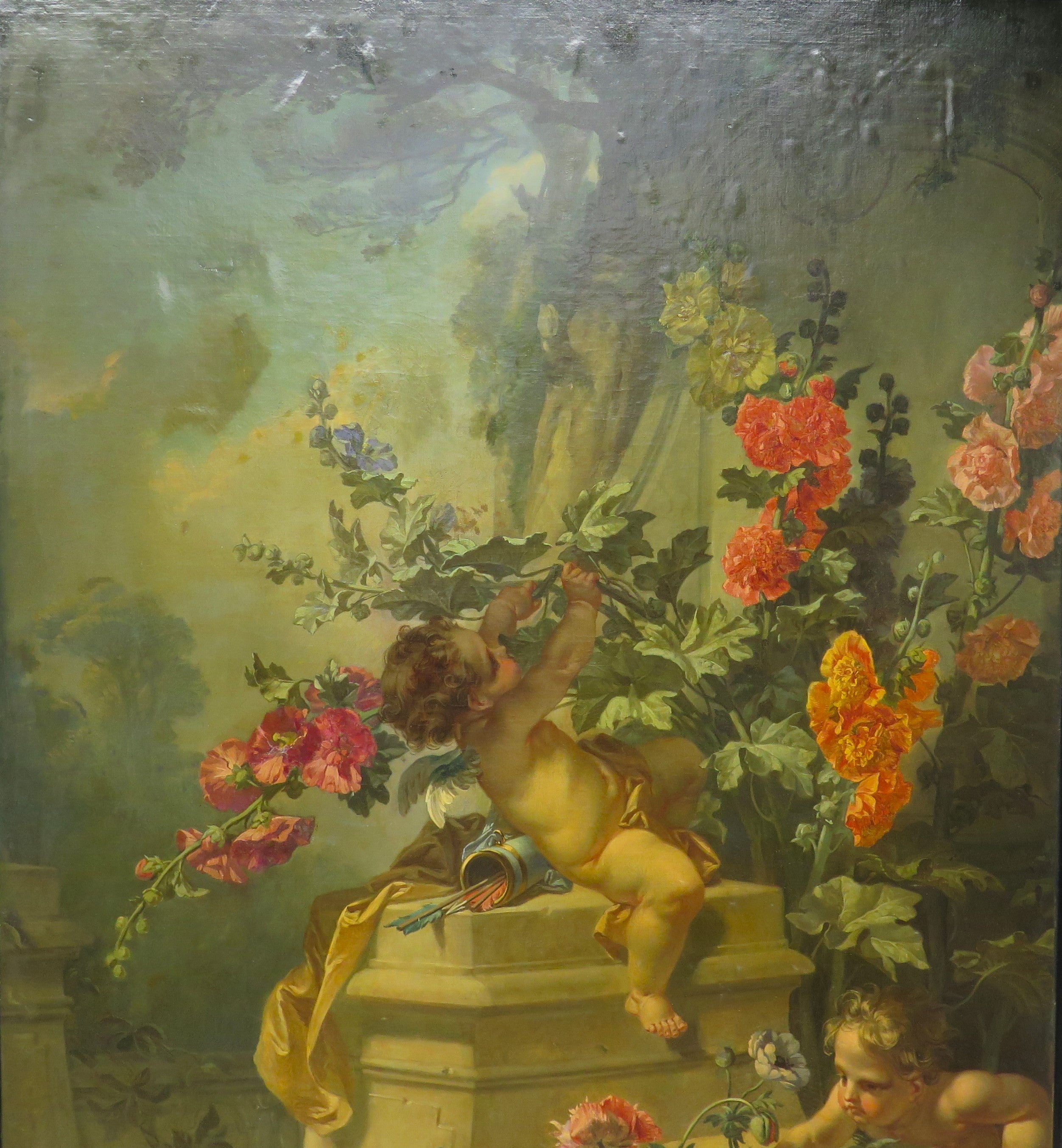 19th Century Oil on Canvas French Floral Still LIfe
