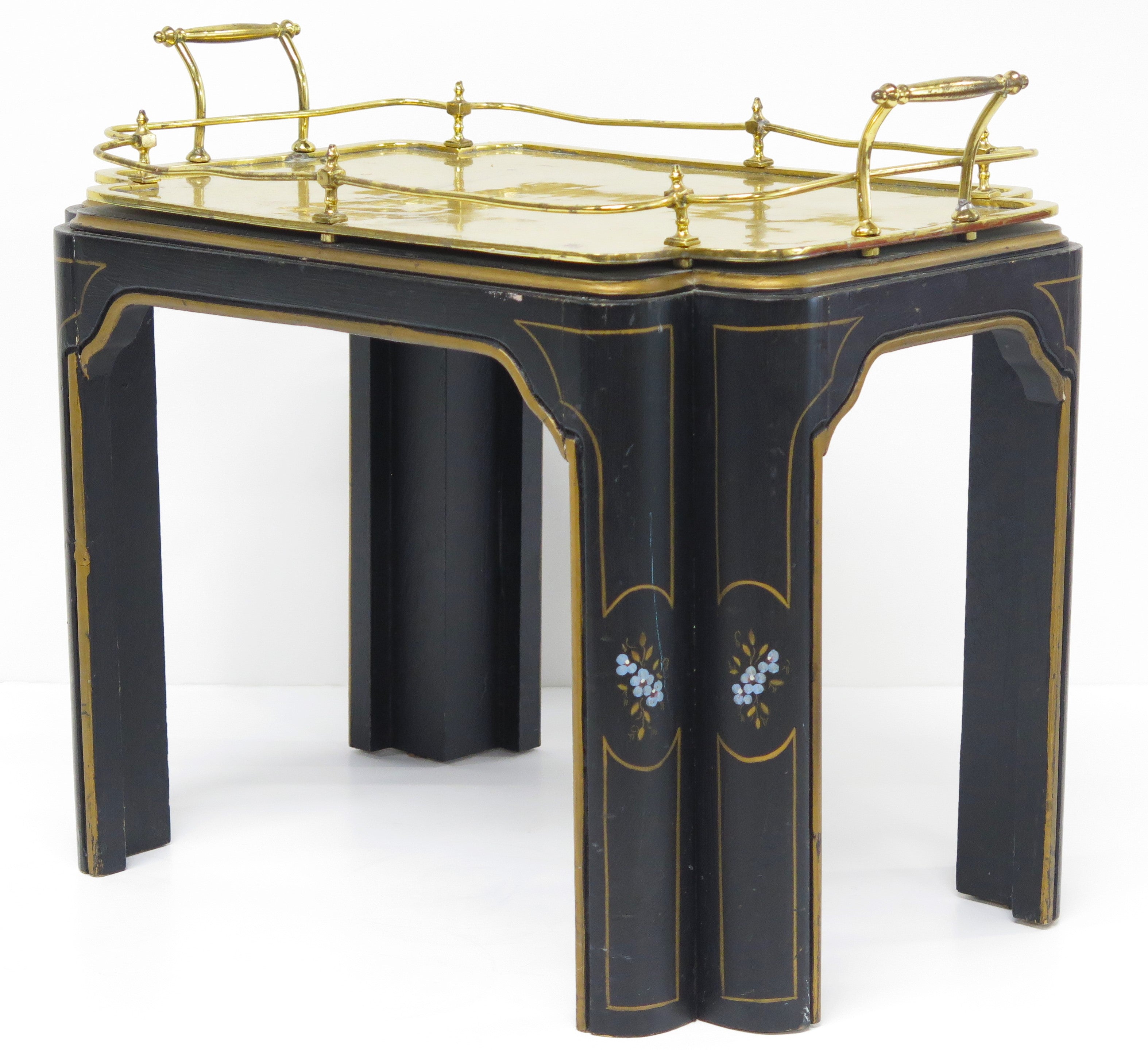 A Diminutive Brass Cocktail Table