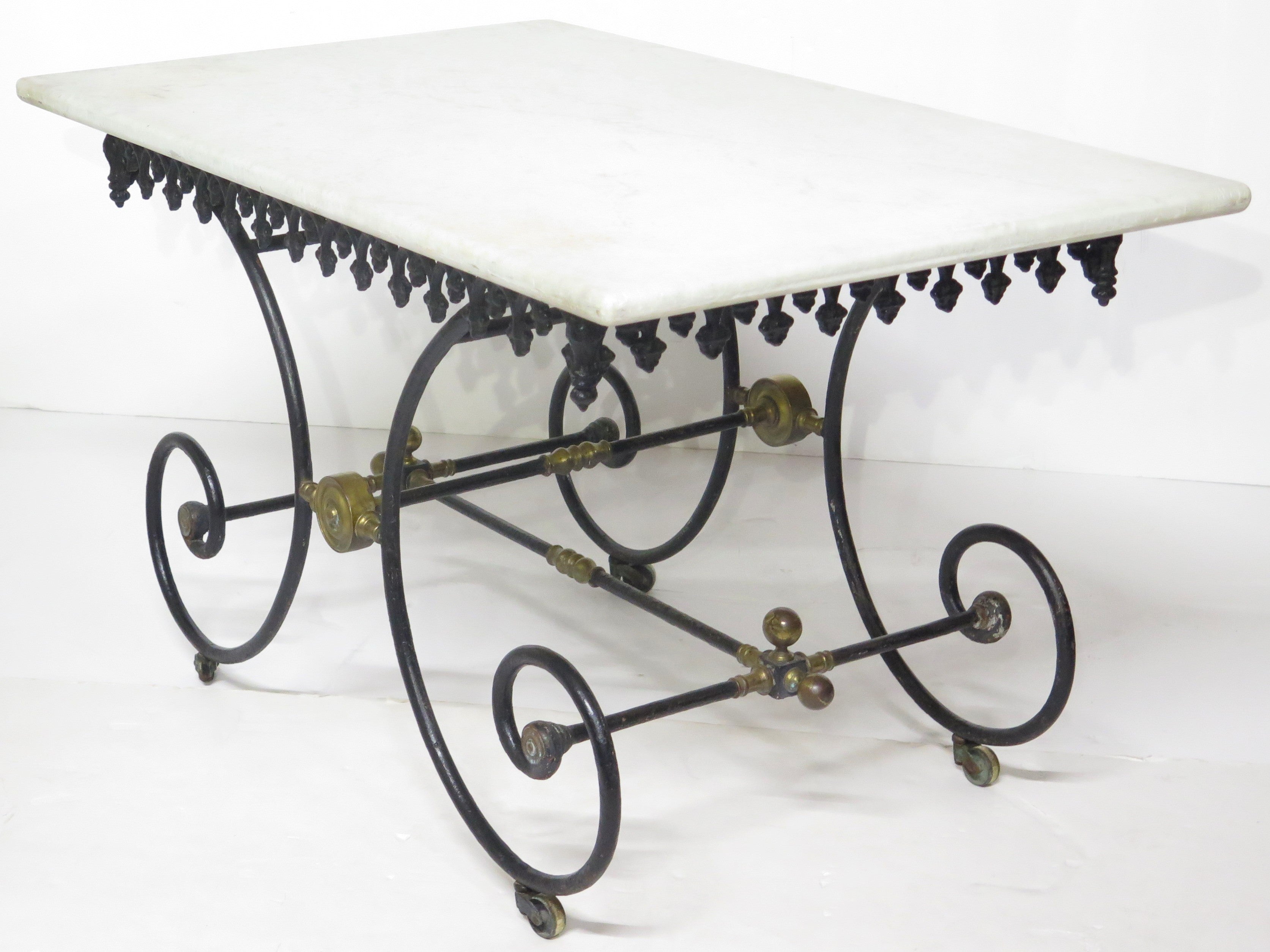 Early 20th Century Frenche Iron Pastri Table