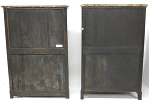 Pair of Louis XV Ormolu-Mounted Black Lacquer Cabinets by Jacques Dubois, Circa 1750