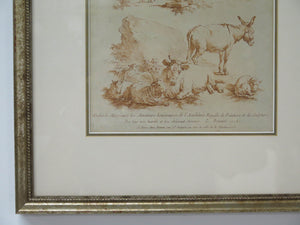 "Cahier de Principles" French School Print in the Manner of Sanguine