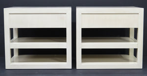 Pair of Highly Lacquered Side Table / Nightstands