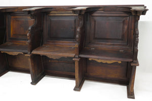 17th Century French carved walnut choir stalls