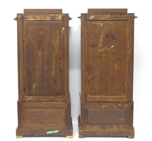 Pair of Northern European Figured Mahogany Cabinets, probably German