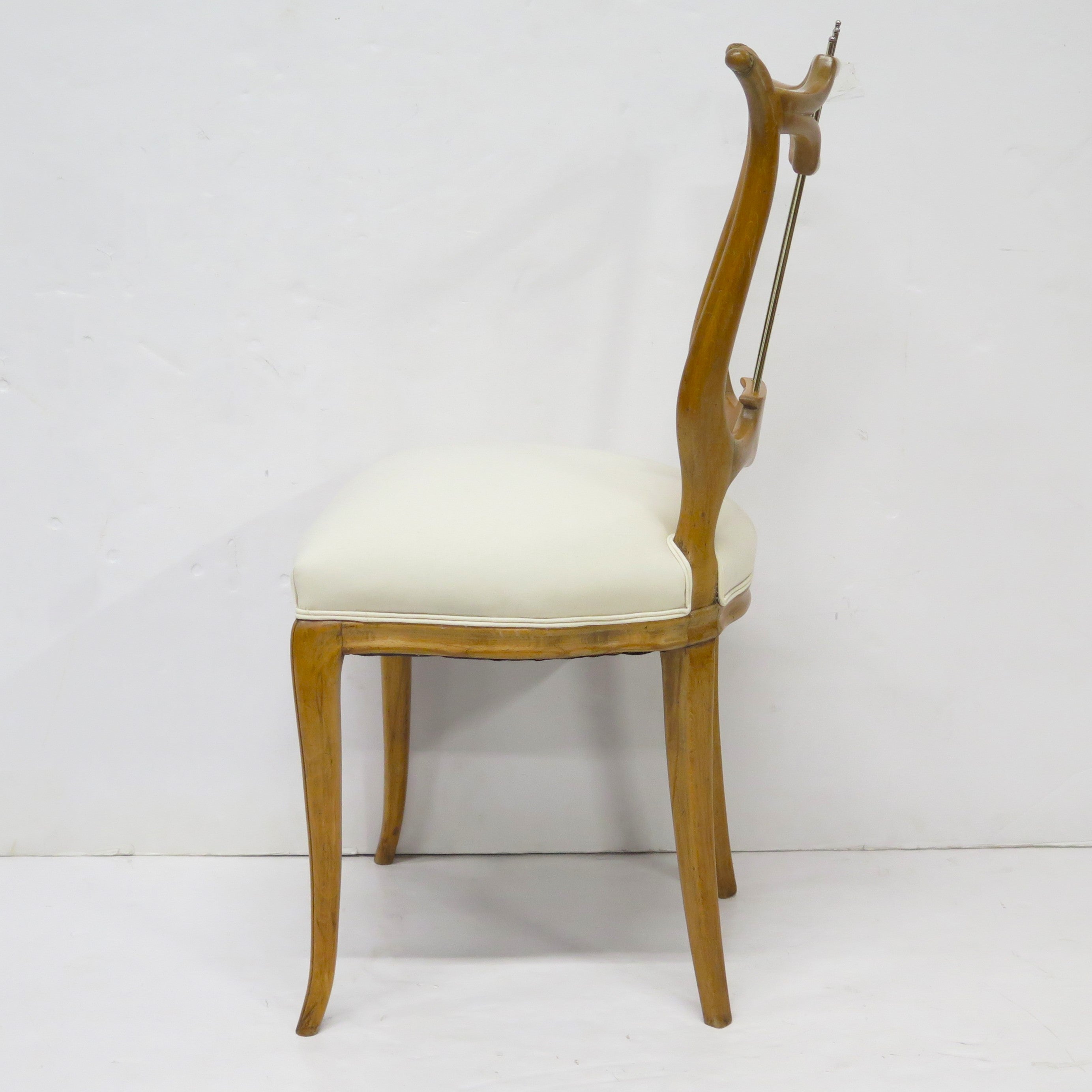 An Unusual Occasional Chair with Lyre Back