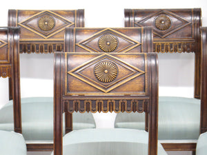 Set of Eight Neoclassical Chairs in the Style of Henri Jacob (French, 1753-1824)