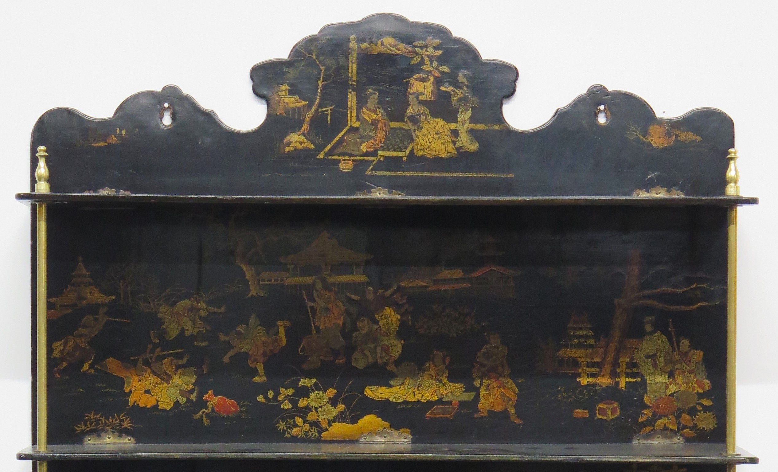 Late 19th Century French Shelf with Chinoiserie Decoration