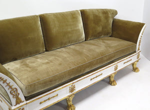 A Beautiful Late Regency Polychrome Settee