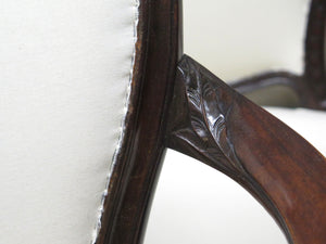 Set of Eight (8) George III Mahogany Dining Chairs