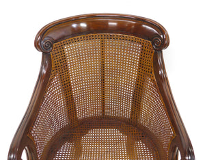 English Regency Mahogany Library Chair