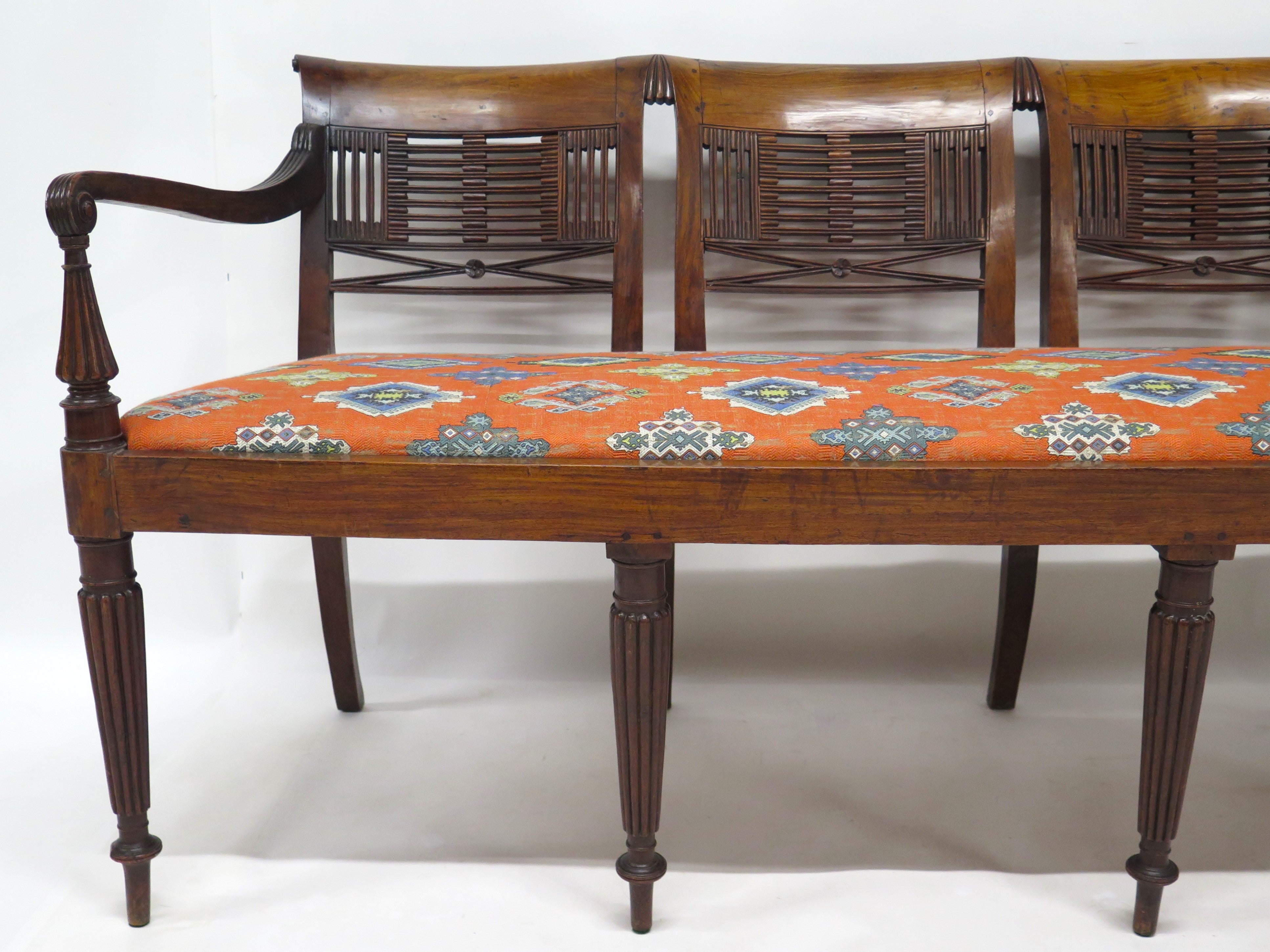 A Dutch East Indies Regency Settee