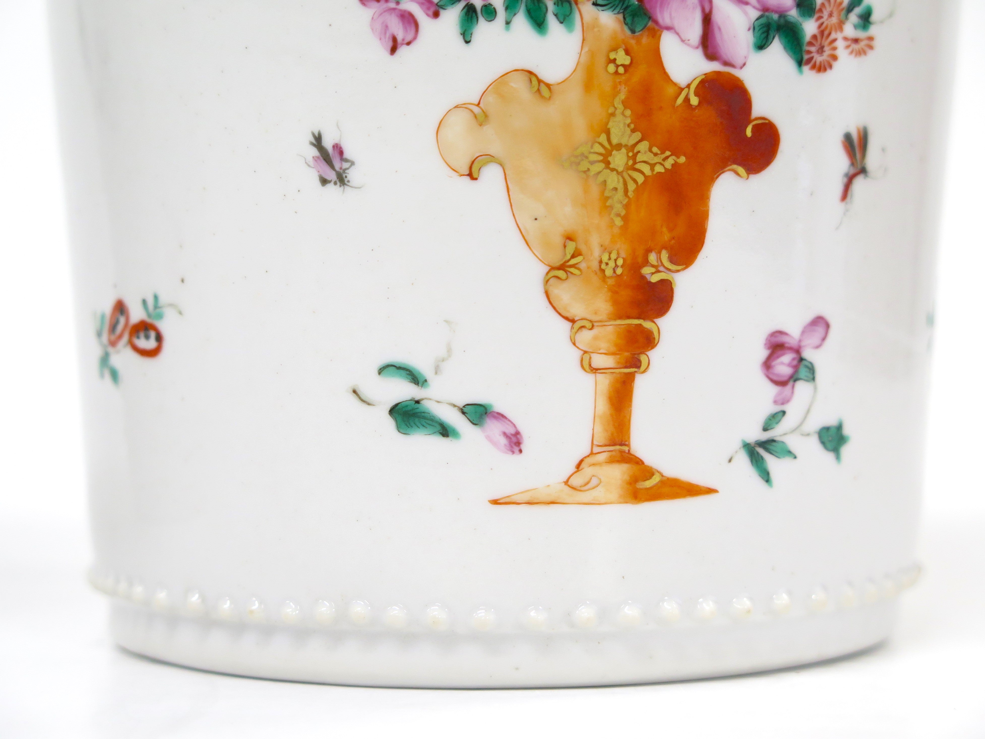 A Pair of Chinese Export Porcelain Famille Rose Mugs