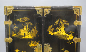 Opulent Chinese Collector's Cabinet on Stand