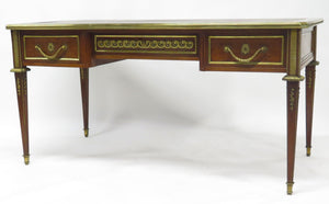 Late 19th Century Louis XVI Style Plum Pudding Mahogany Writing Desk