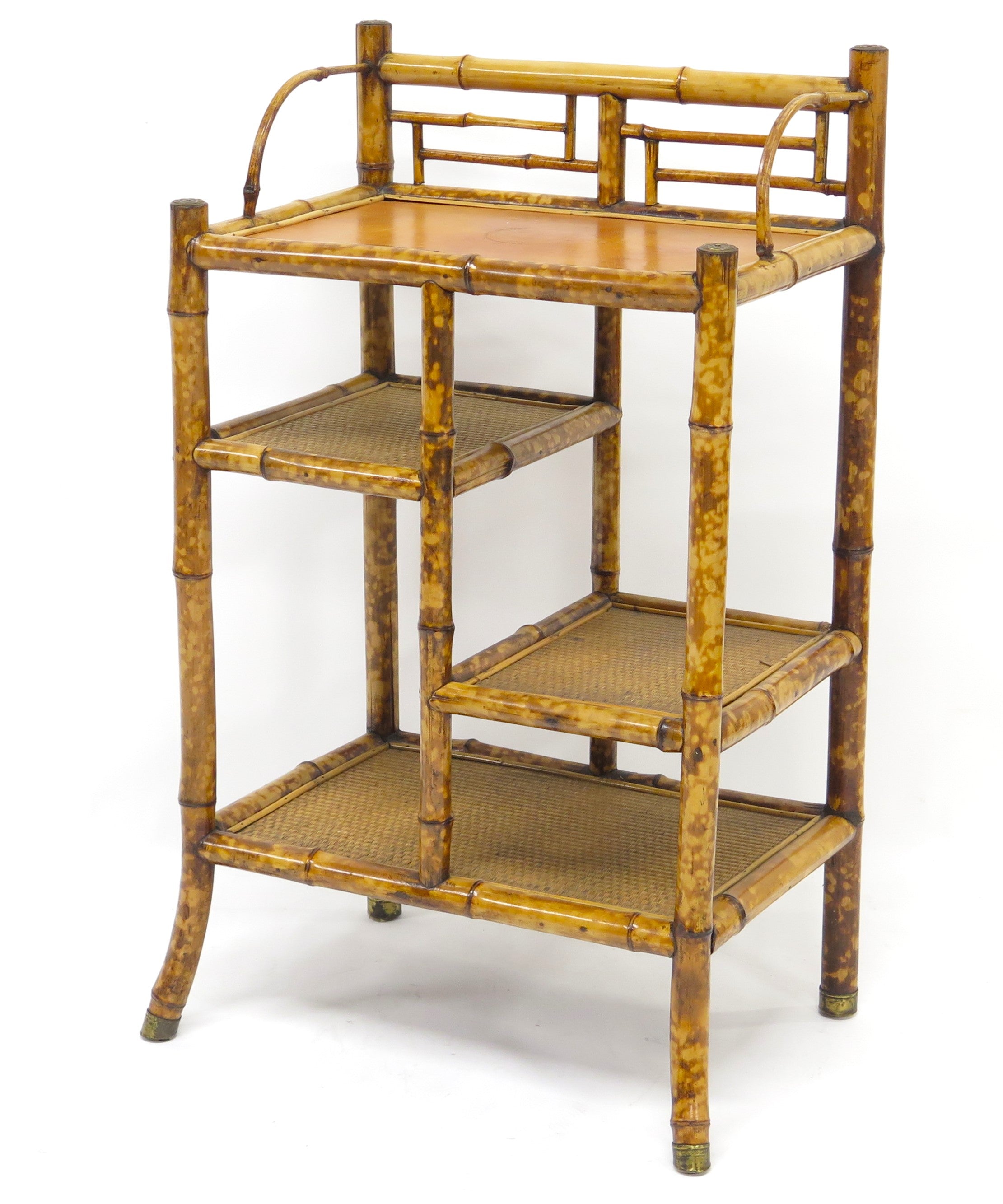 Victorian Bamboo Etagere by W. F. Needham, Birmingham