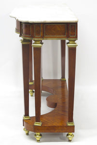 A 19th Century French Brass Mounted Console Table