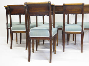 Set of Eight Neoclassical Chairs in the Style of Henri Jacob (French, 1753-1824)