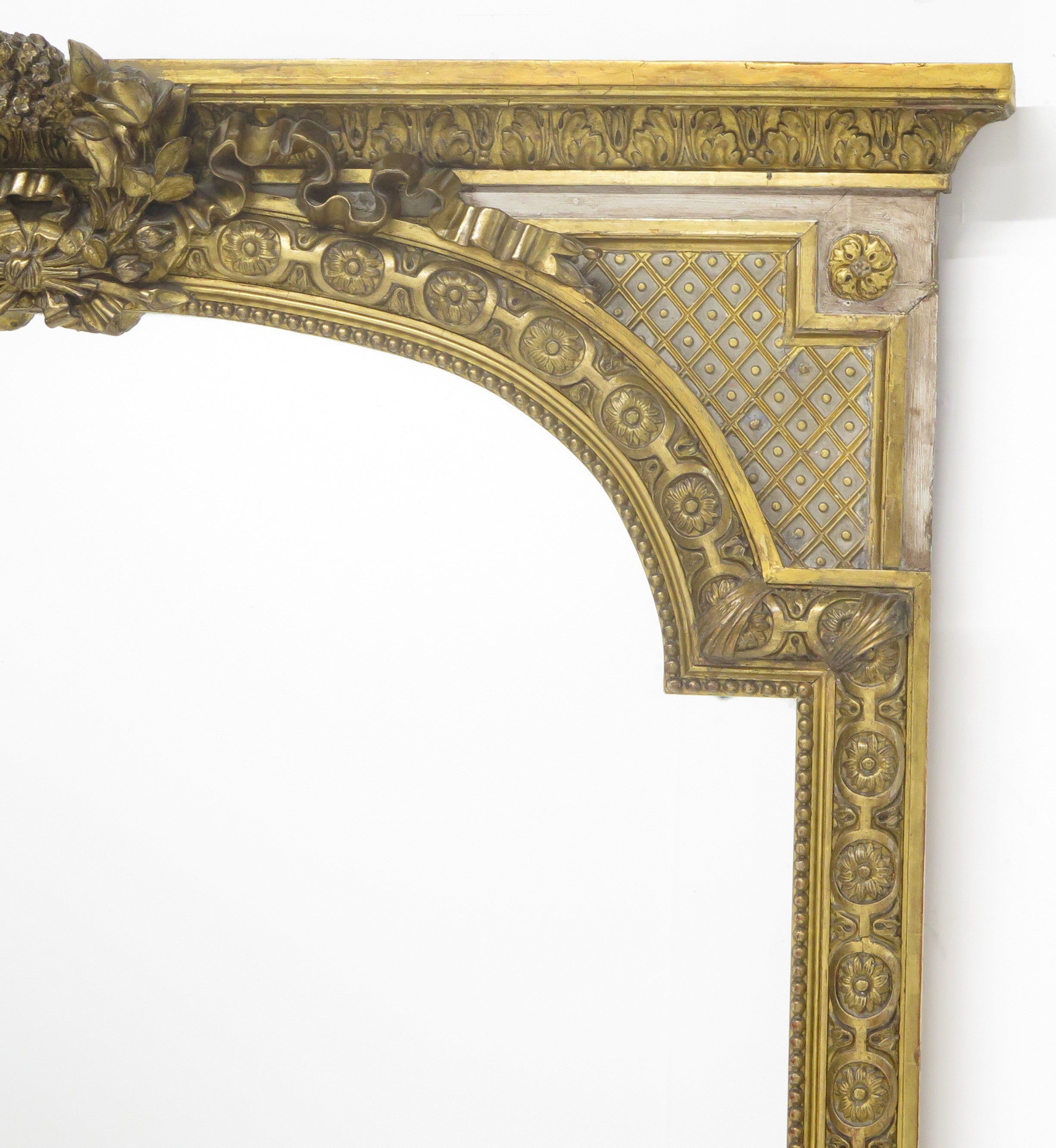 A Napoleon III Carved Gilt Wood Morror