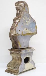 1# 18th Century Italian Silver Gilt Reliquary Bust