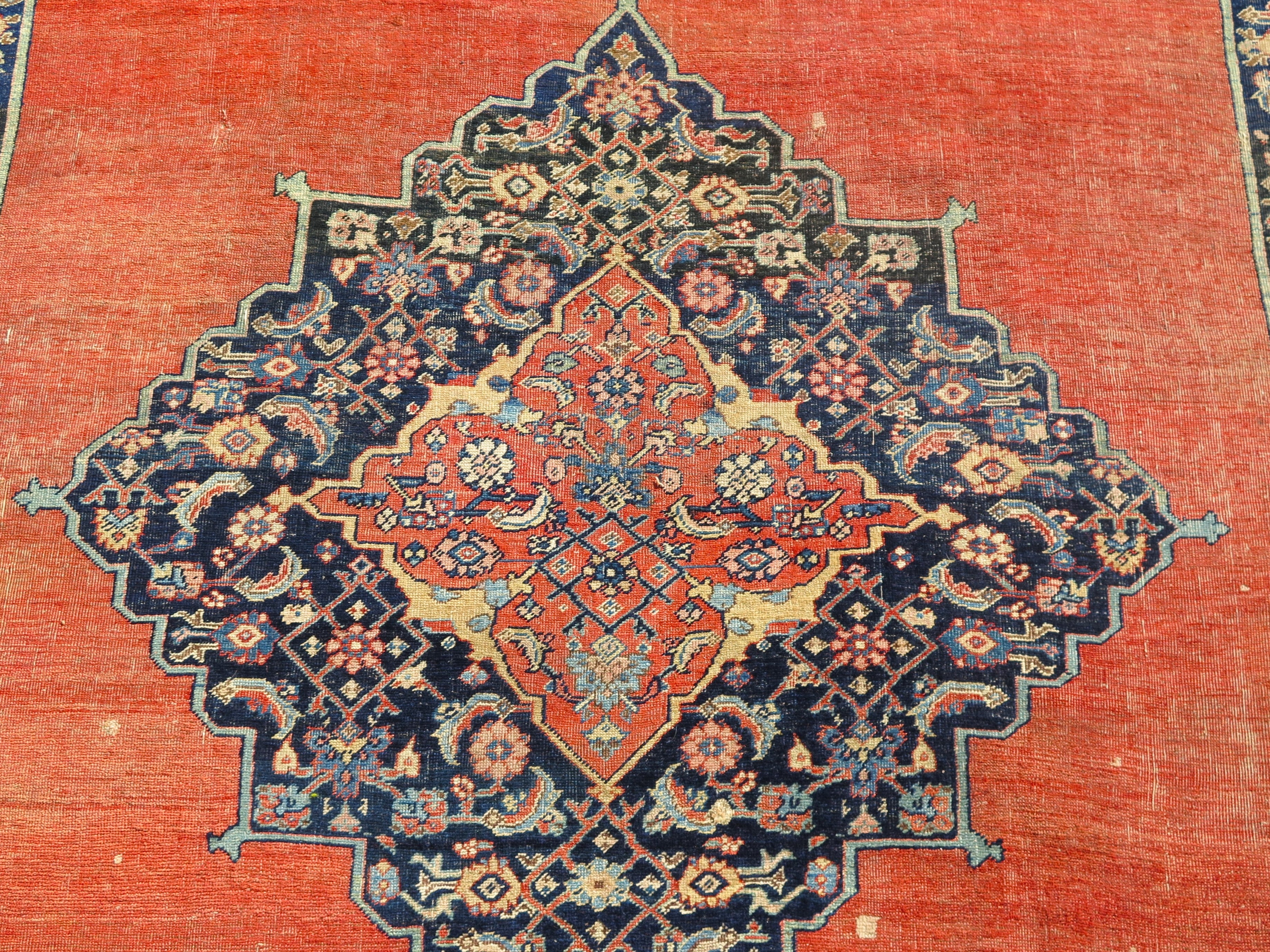 A Late 19th Century Bidja Oriental Carpet / Rug