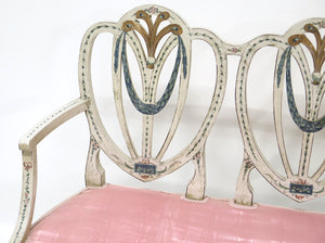 Georgian Style Triple Chair Back Settee