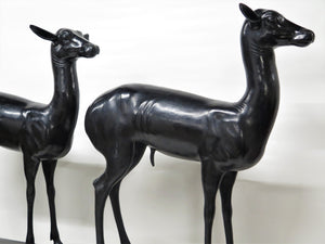 Bronze Pompeiian Fallow Deer / PAIR