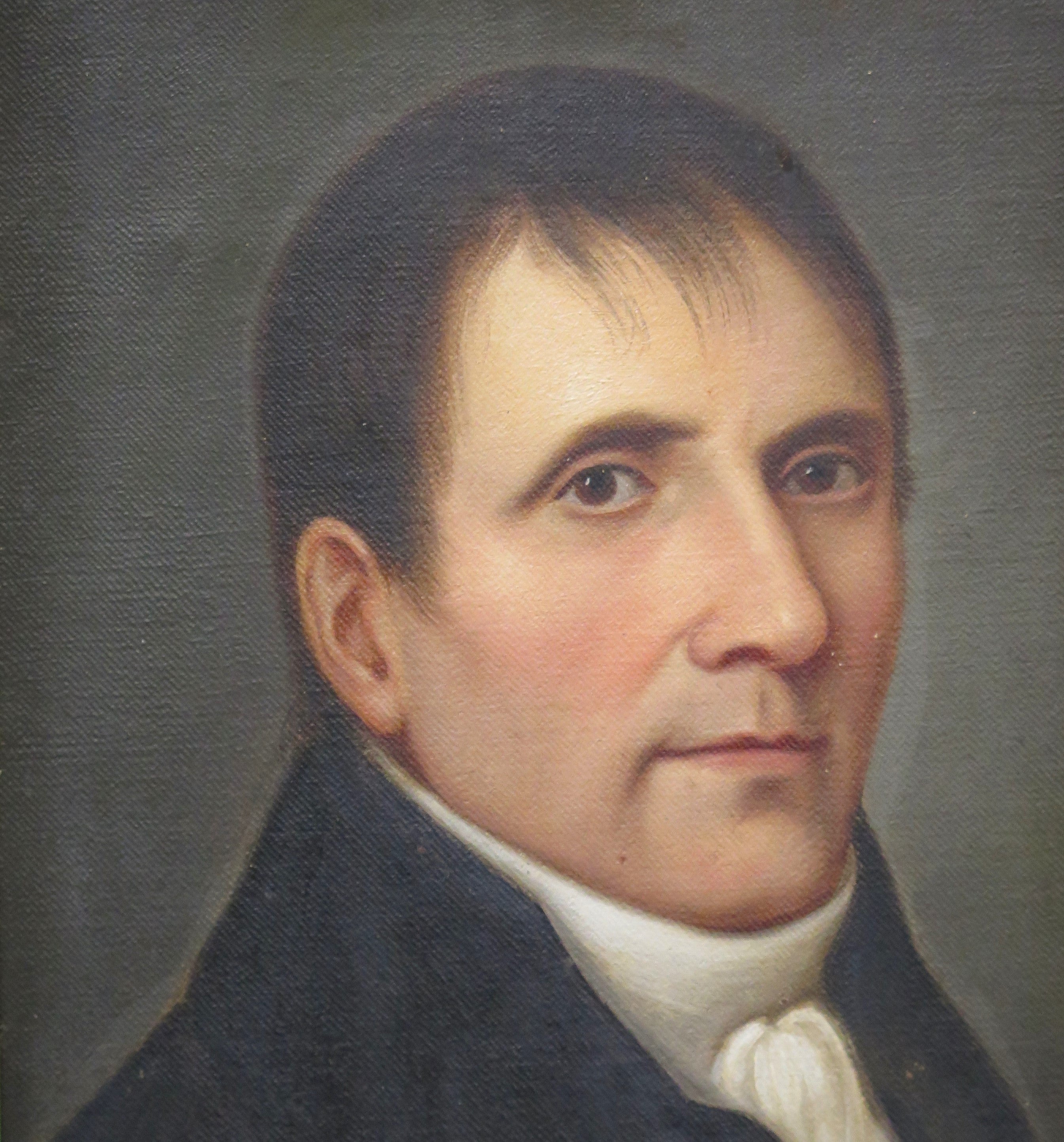 Early 19th Century Oil on Canvas Portrait of a Man