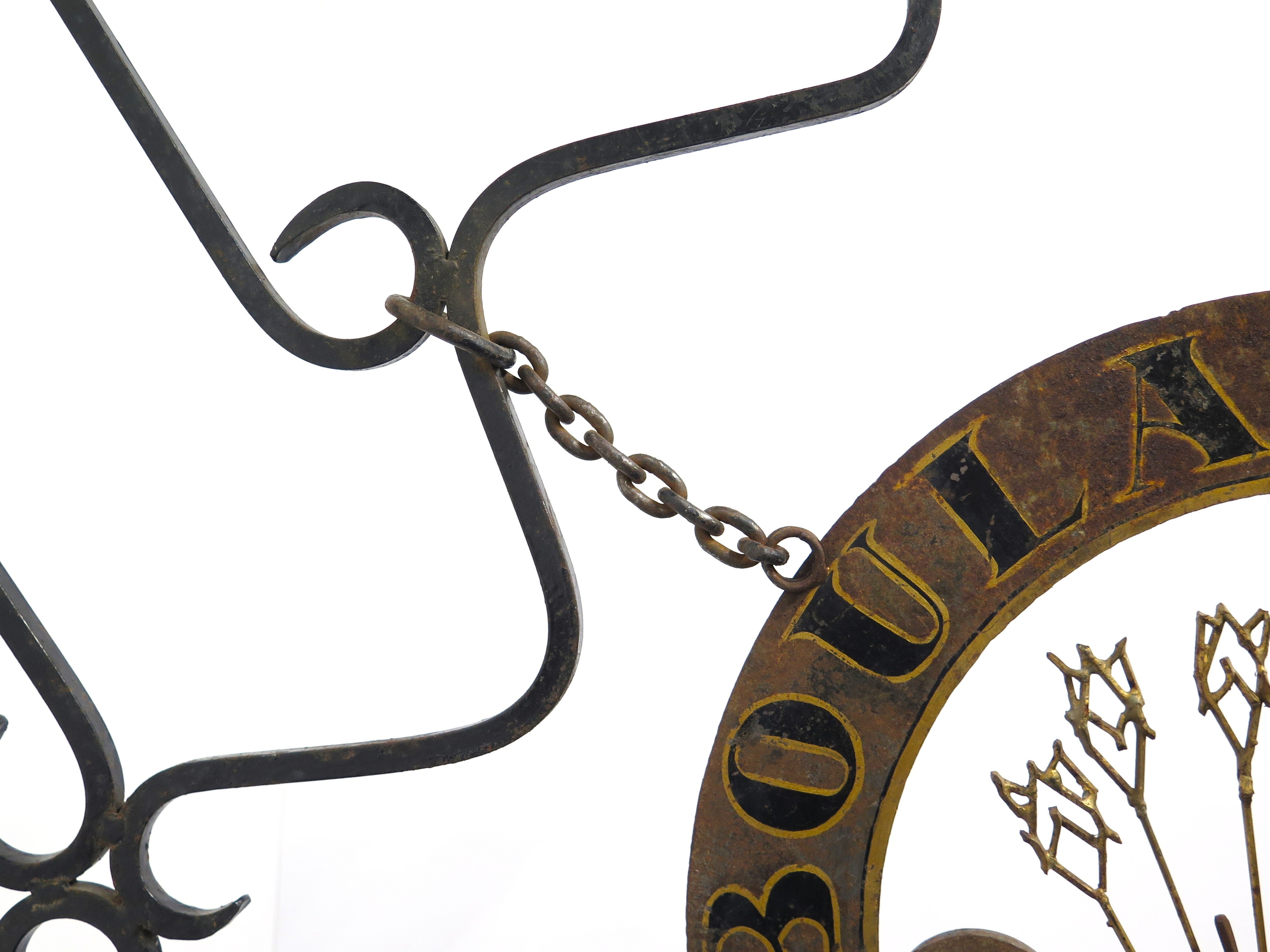 A Whimsical 19th Century Paint and Gilt Shop Sign