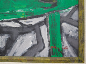 Modernist-Style Still Life Painting by Francine Neuwirth, 1968