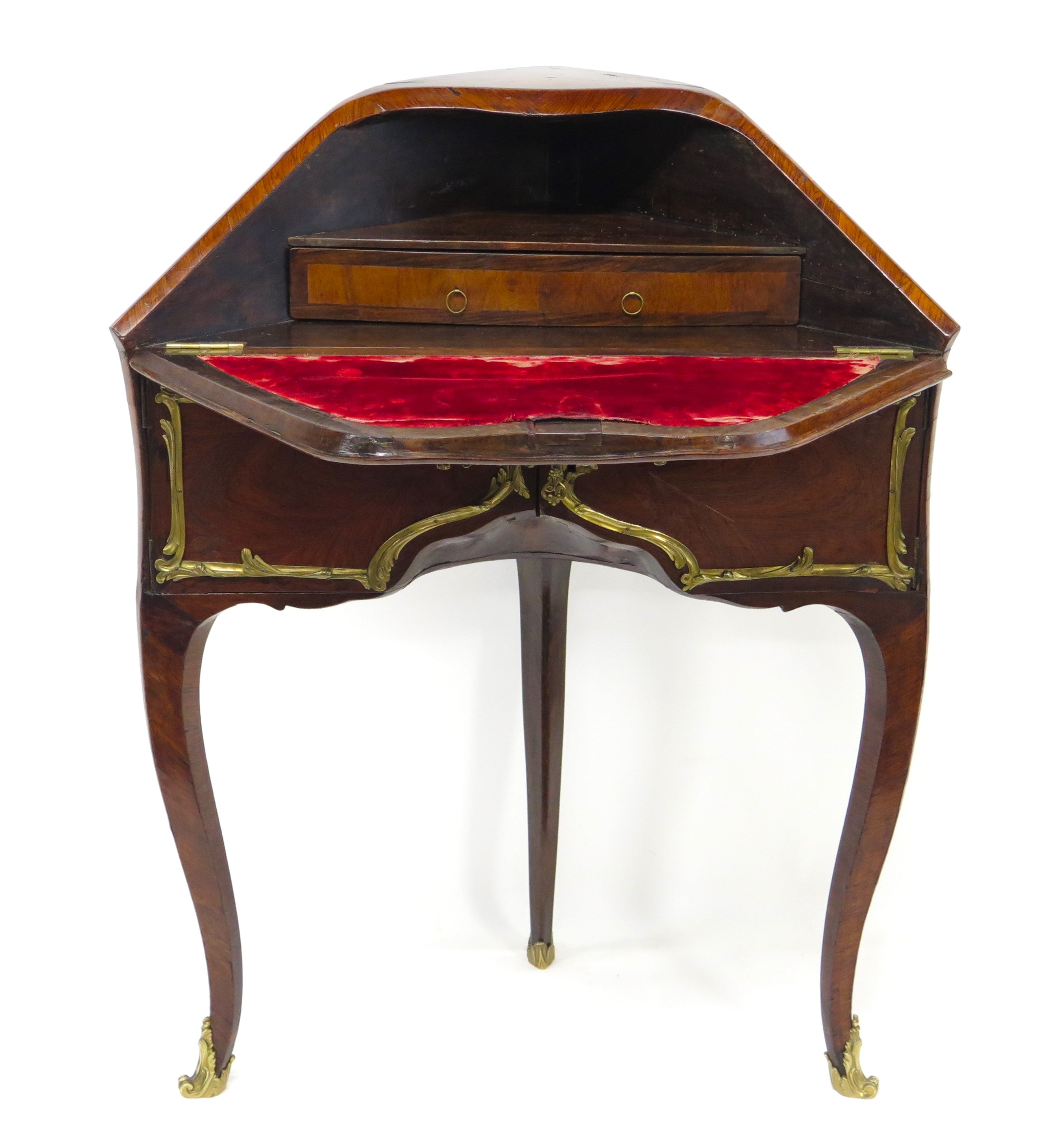 A Louis XV Lady's Fruitwood Veneered Escritoire