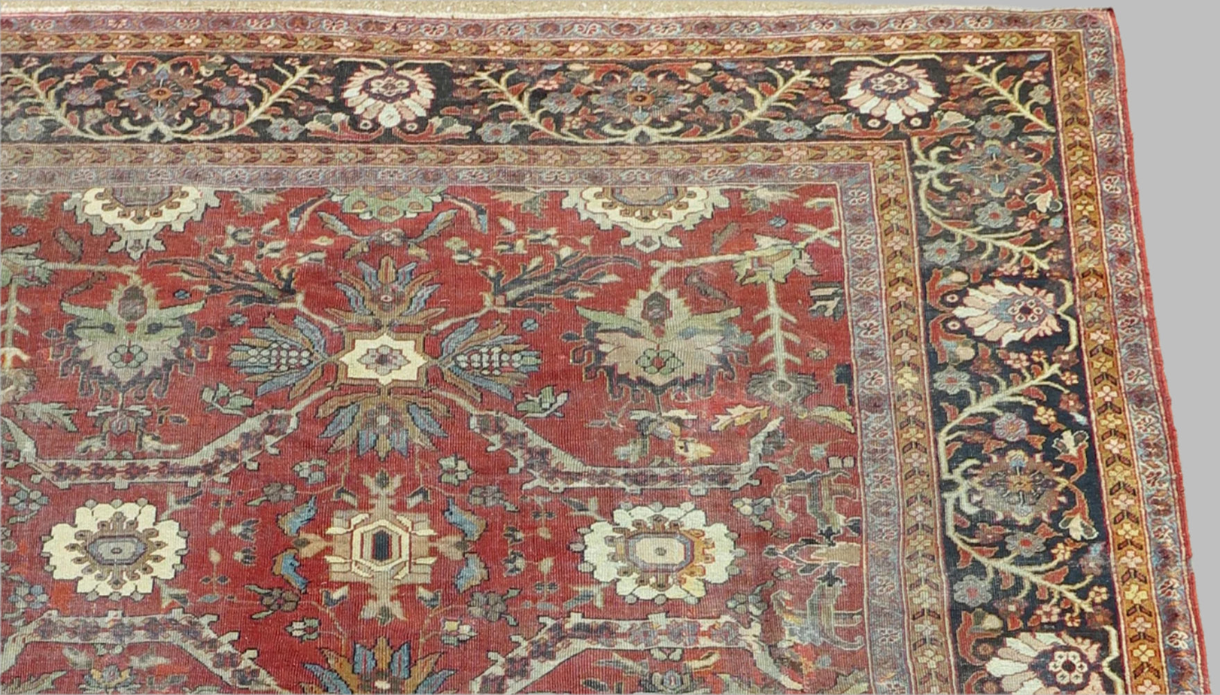 Antique Persian Heriz Carpet