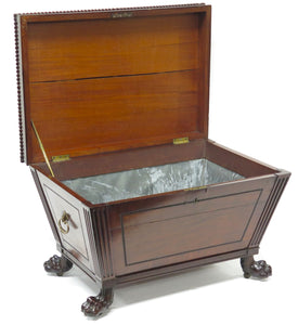 English Regency Mahogany Wine Cooler