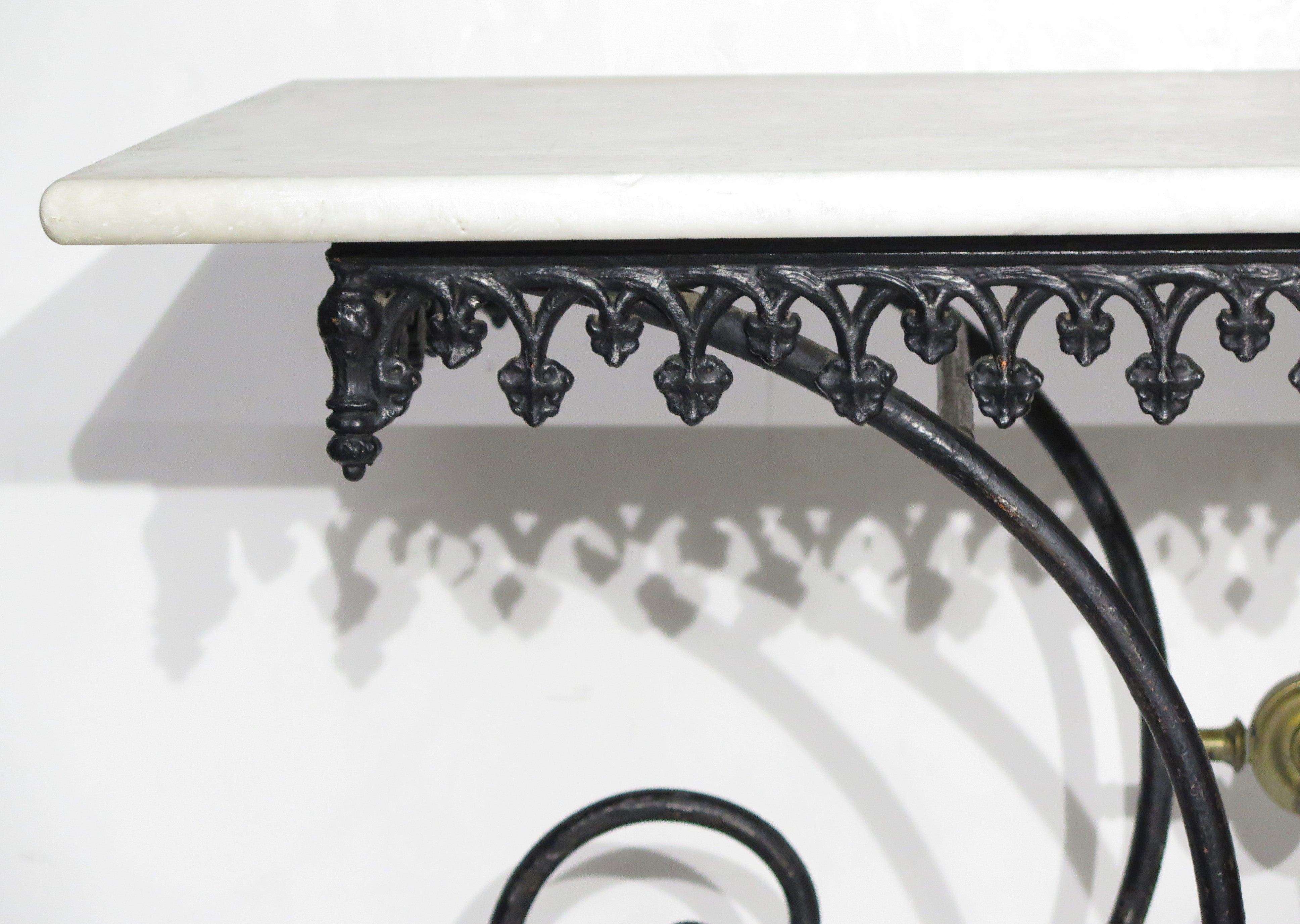 Early 20th Century Frenche Iron Pastri Table