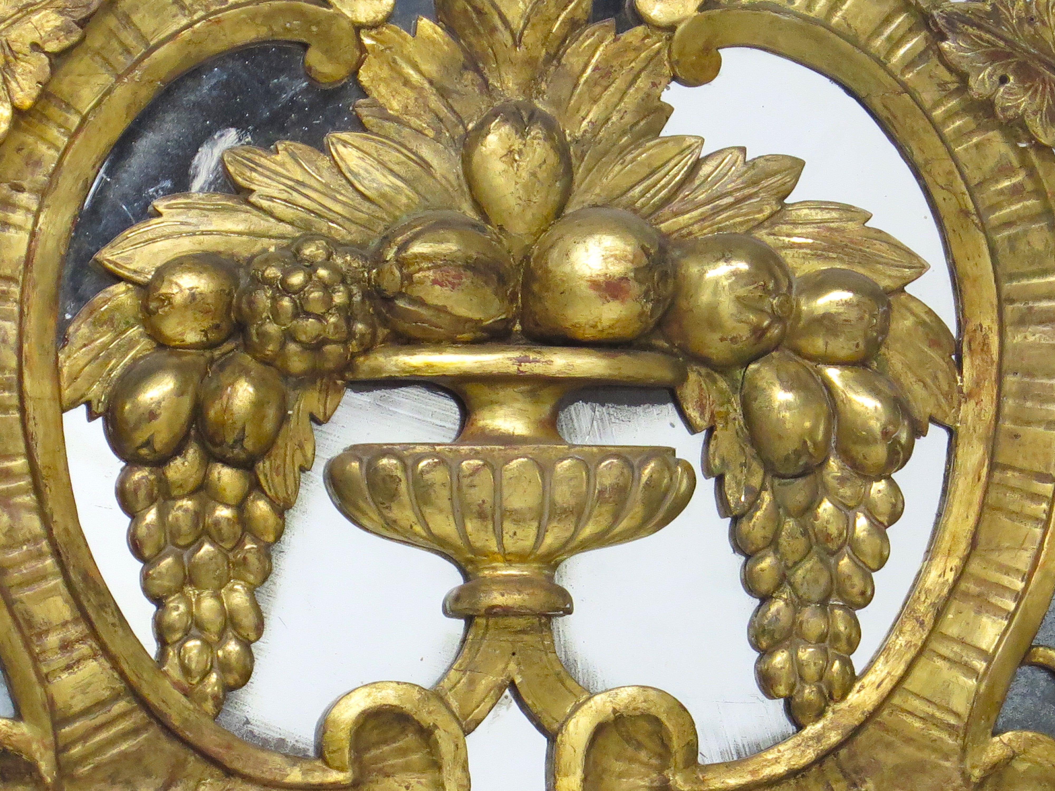 A Large Luois XV Gilt-wood Mirror