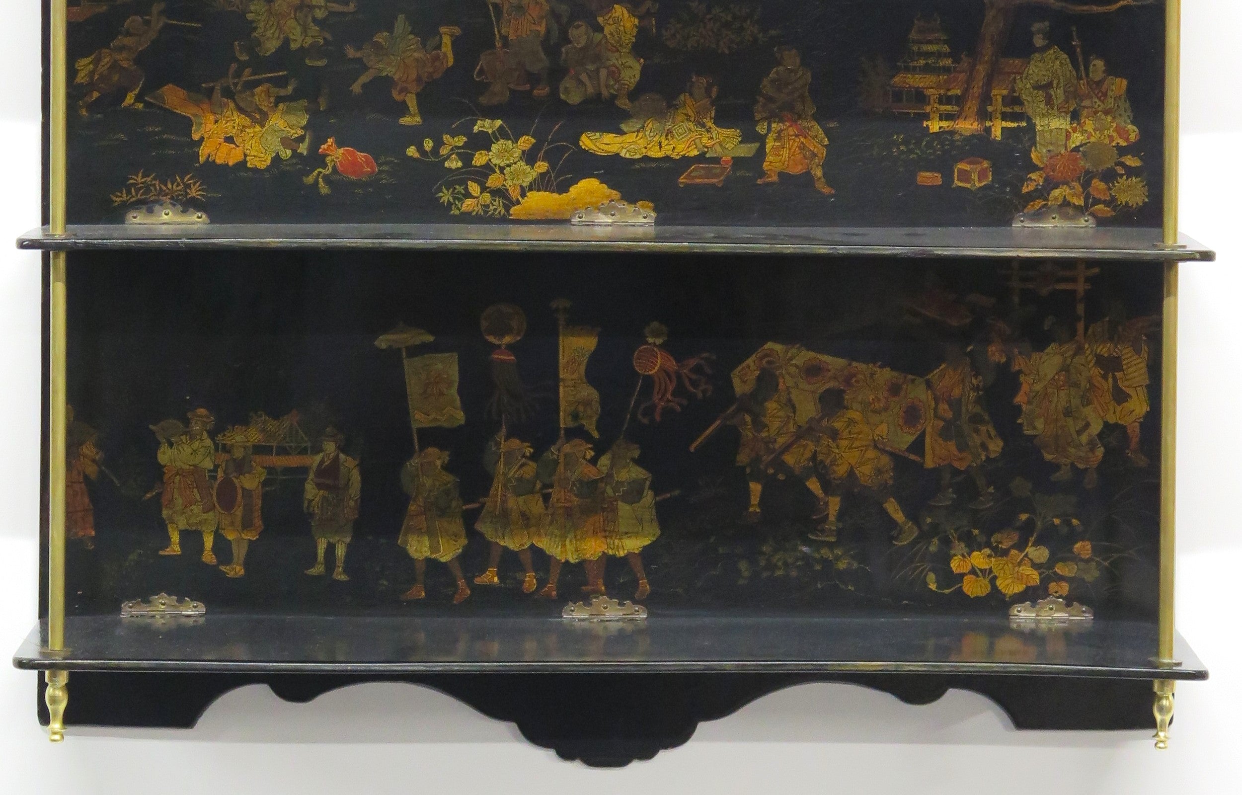 Late 19th Century French Shelf with Chinoiserie Decoration