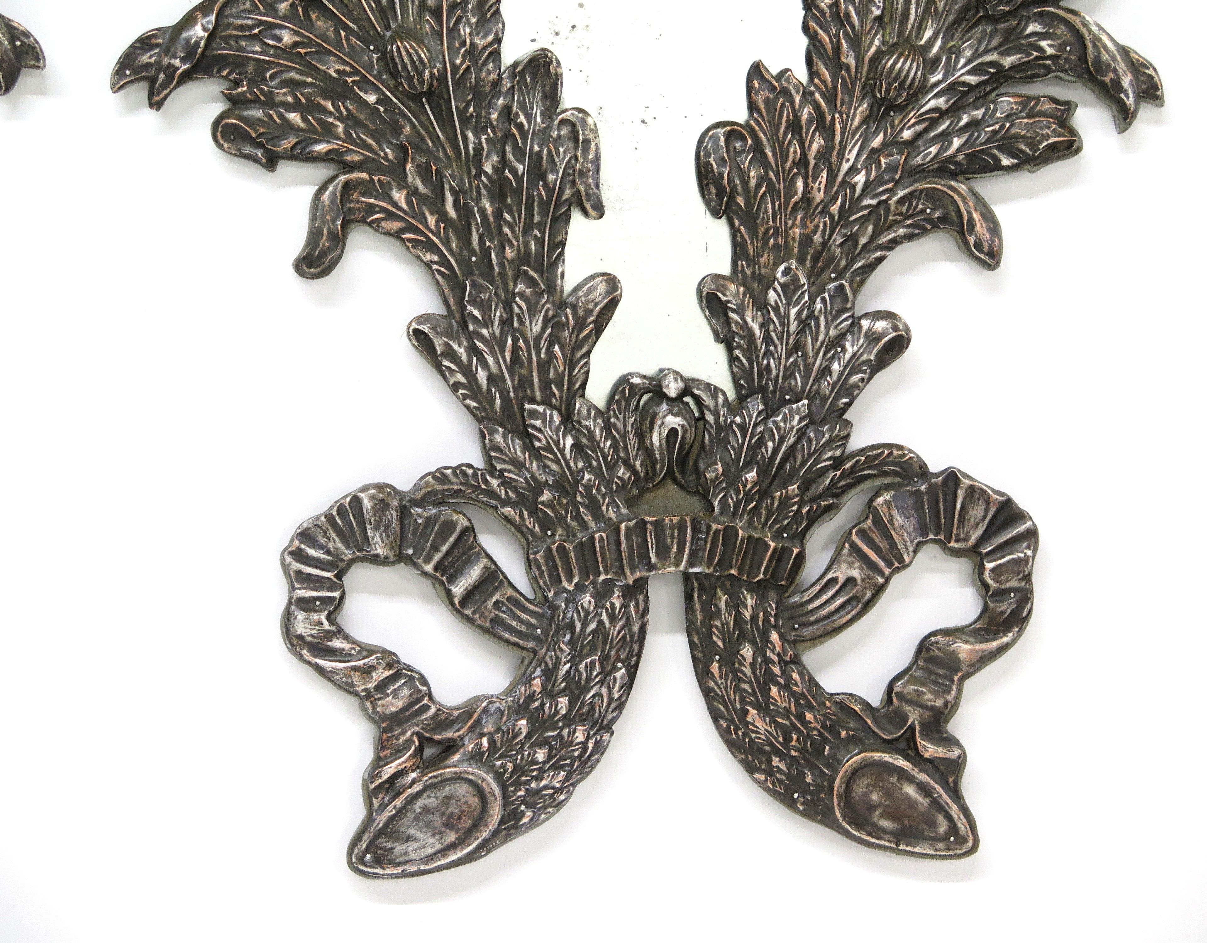 A Pair of Silver Plate Mirrors