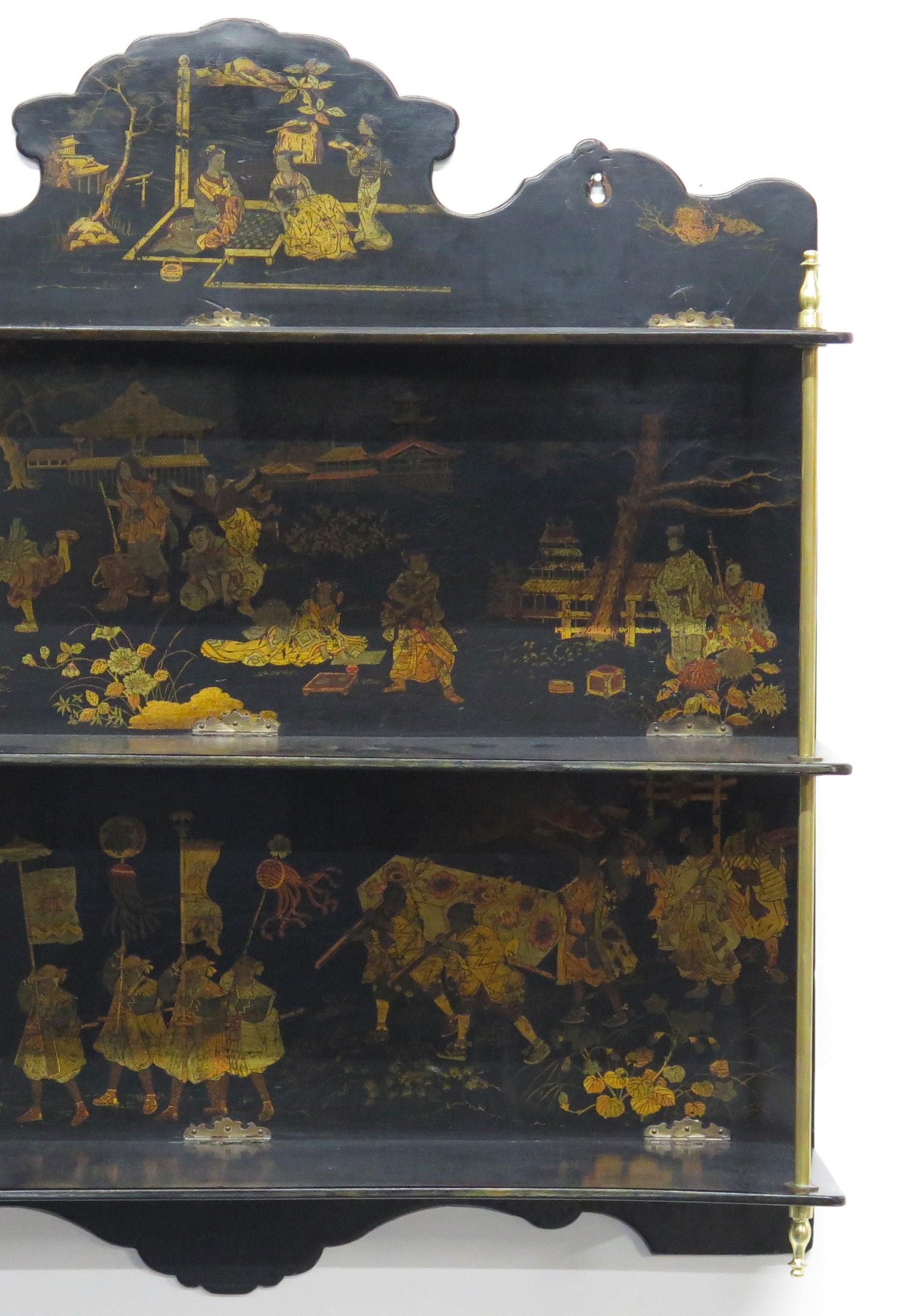 Late 19th Century French Shelf with Chinoiserie Decoration