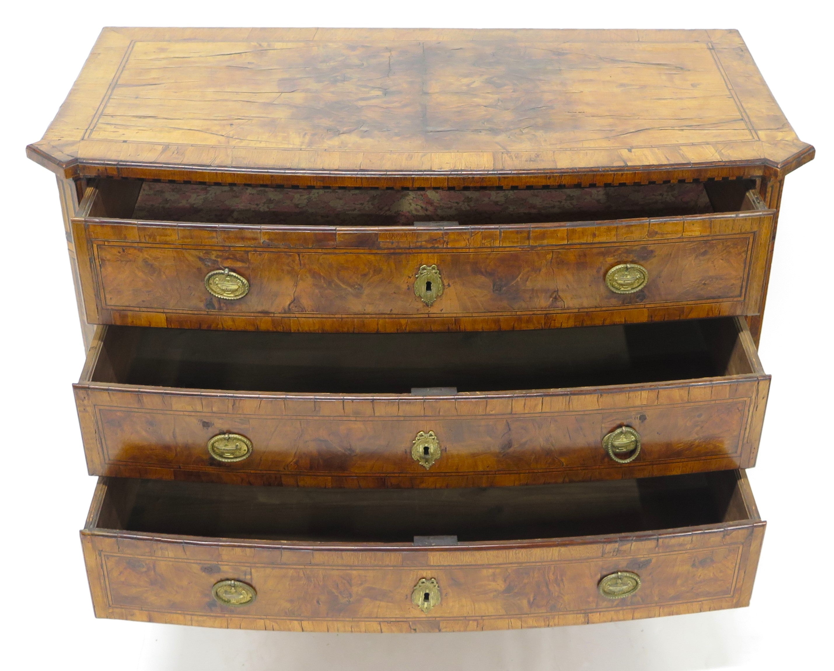 An 18th  Century Italian Three Drawer Chest