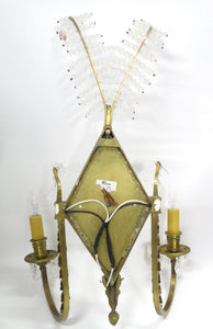 A Pair of Neoclassical Two Light Wall Sconces