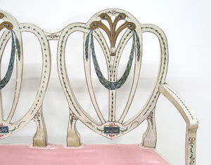 Georgian Style Triple Chair Back Settee